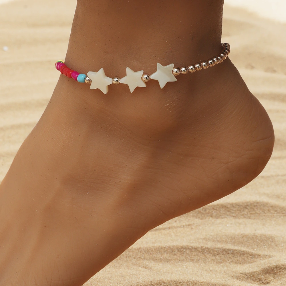 Creative Rice Beads Star Bracelet Bohemian National Style Anklet