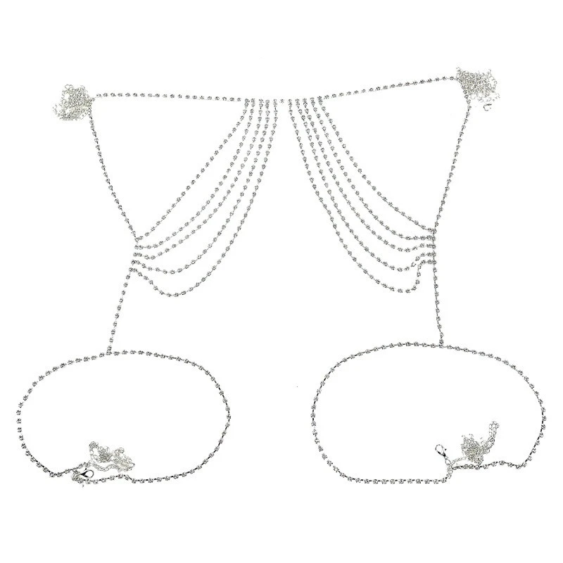 European And American Multi-layer Rhinestone Waist Chain Jewelry Rhinestone Jewelry