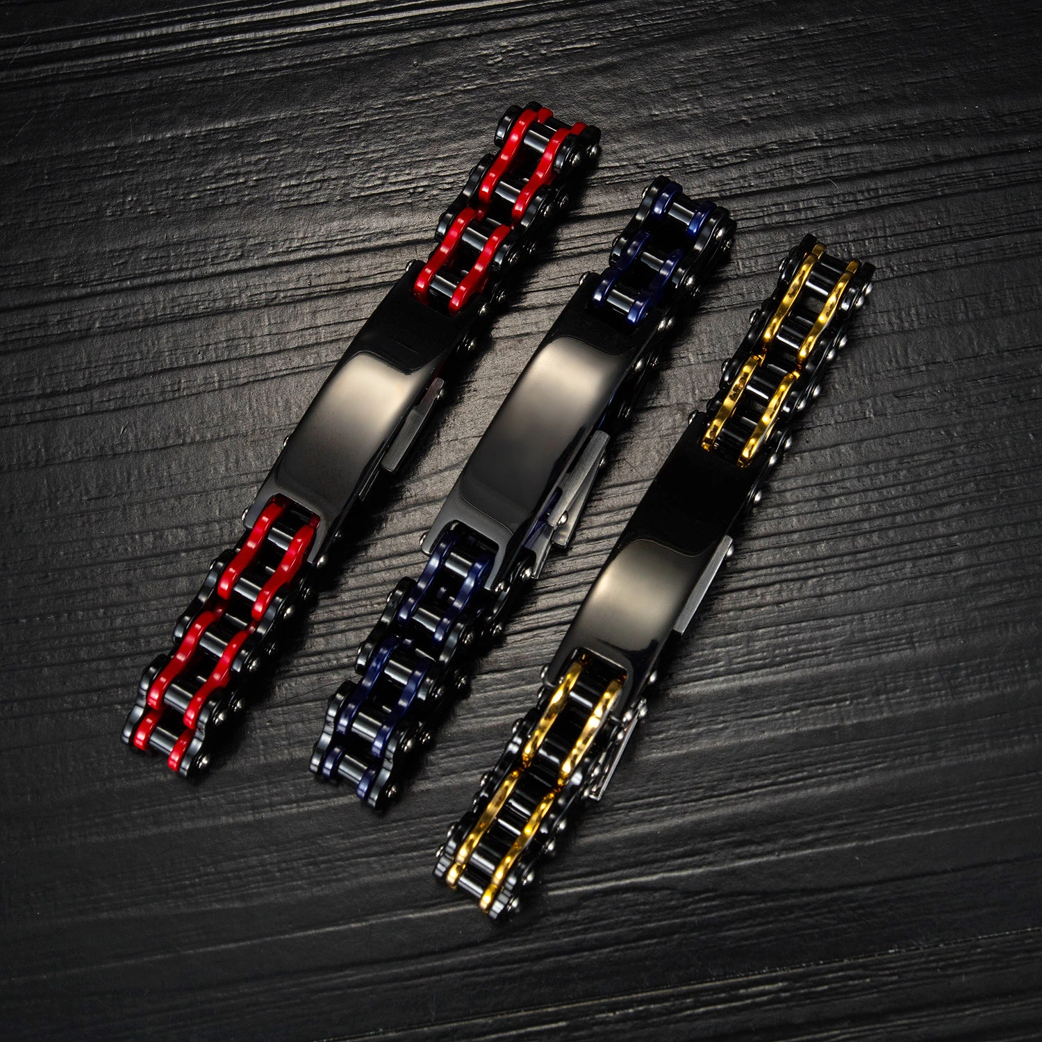 Titanium Steel Men's Motorcycle Chain Bracelet