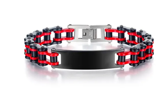 Titanium Steel Men's Motorcycle Chain Bracelet