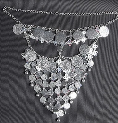 Vintage Belly Dance Costume Accessory Beaded Headwear Bollywood Princess Jewelry