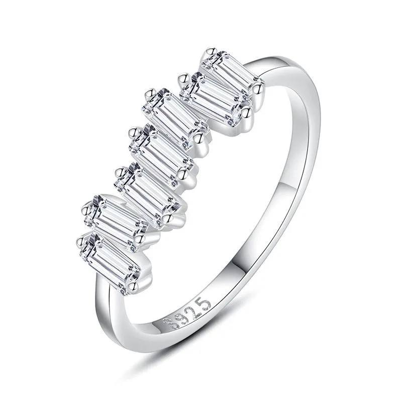 Simple And Stylish Scattered Sugar Cube Index Finger Ring