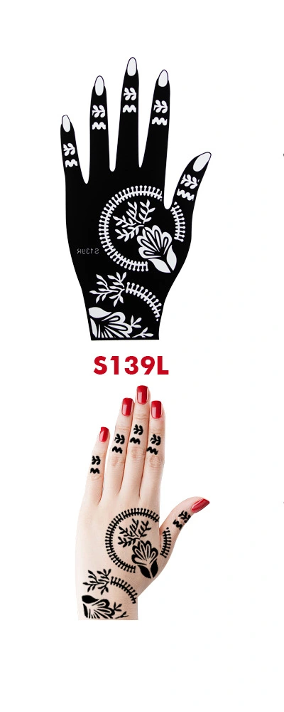 Hand Inkjet Tattoo Template Color Painting