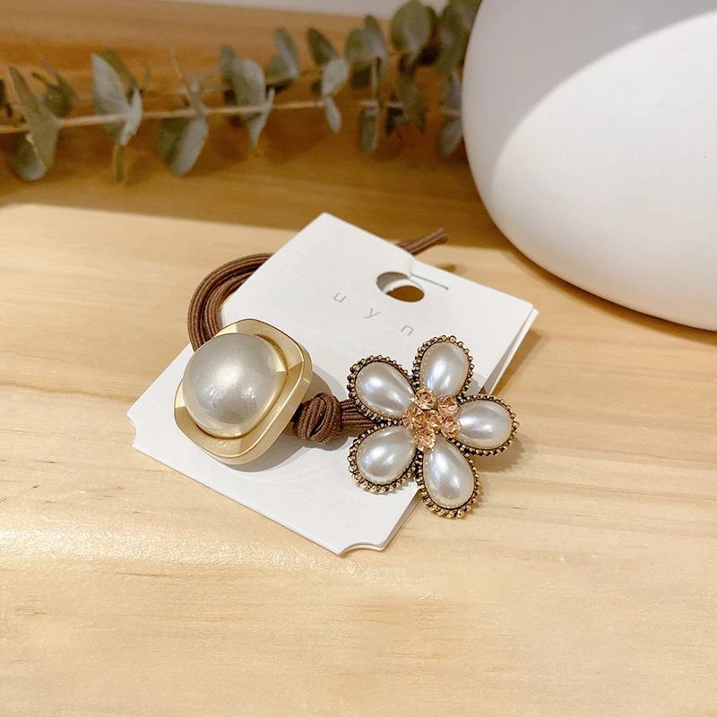 Head Rope Hair Accessories Female Pearl Flower Hair Ring Simple