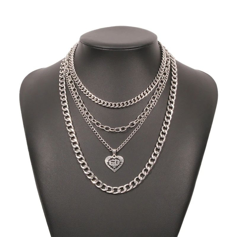 Alloy Love Creative Multilayer Clavicle Chain