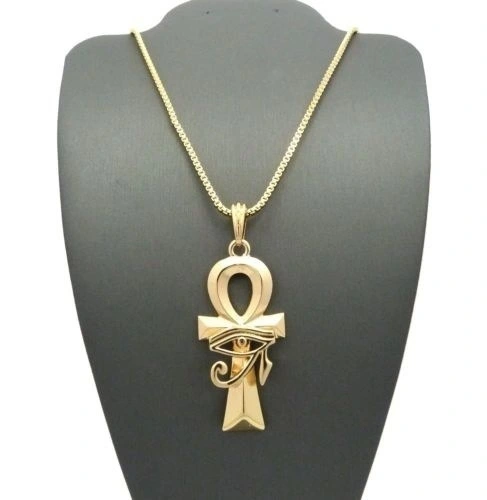 European And American Hip-hop Style Ancient Egyptian Golden Eye Pendant