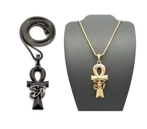 European And American Hip-hop Style Ancient Egyptian Golden Eye Pendant