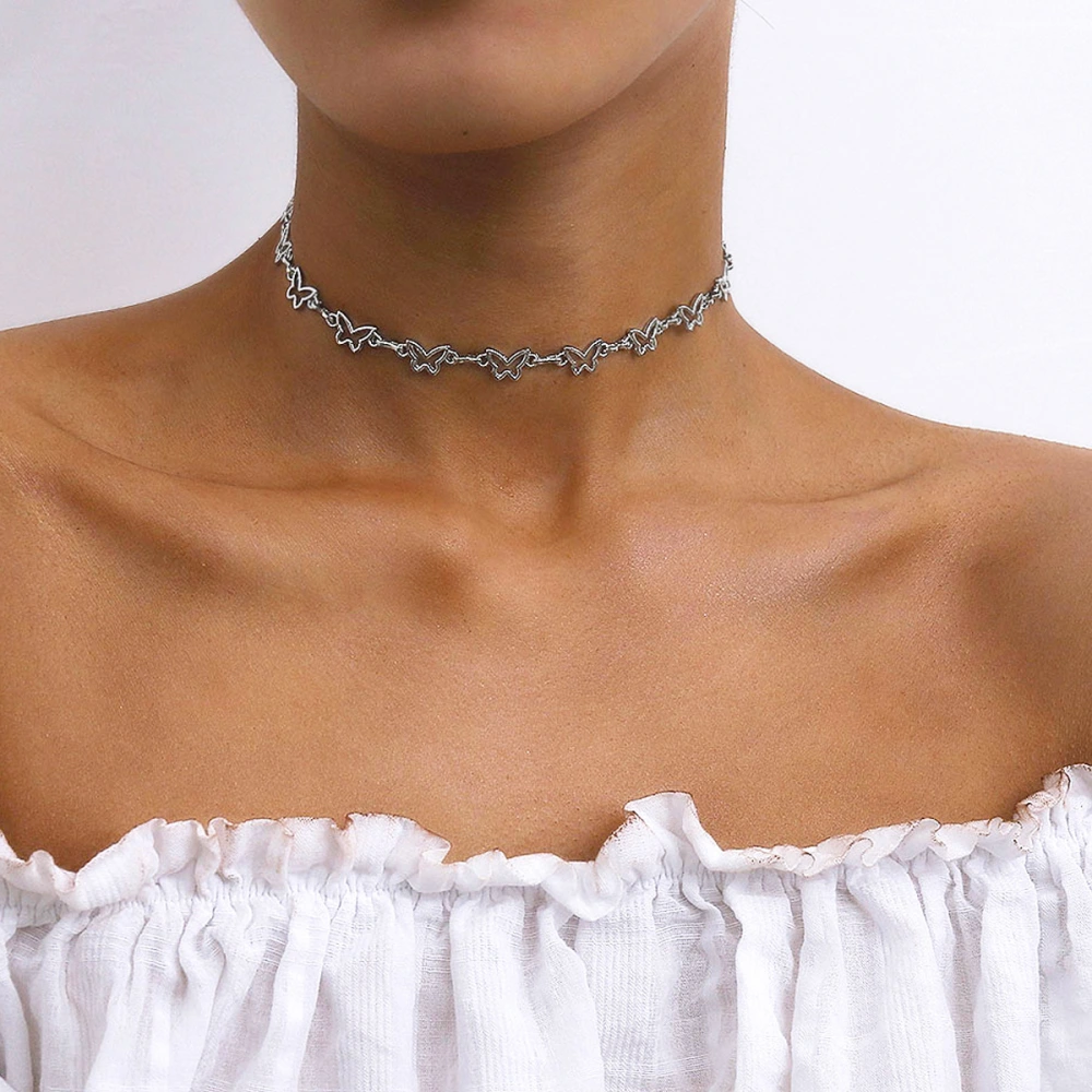 Simple Geometric Temperament Short Clavicle Chain