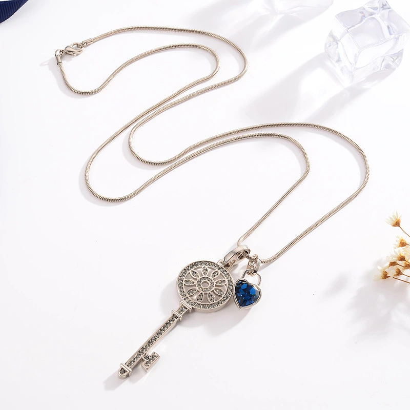 Key Love Long Sweater Chain Sunflower