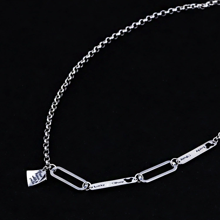 Sterling Silver New Sweater Chain Short Clavicle Chain