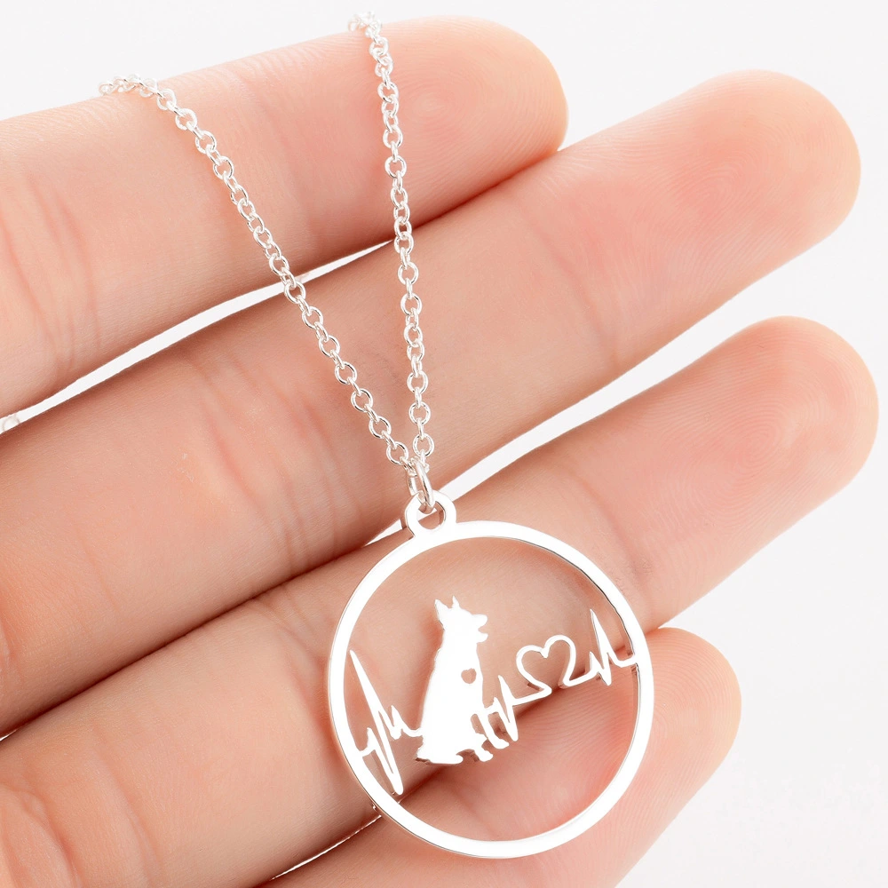 Fashion Stainless Steel Small Animal Dog Necklace