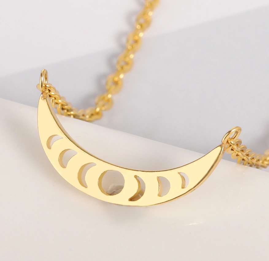 Cross-border New Products Women's Necklace Crescent Necklace Jane