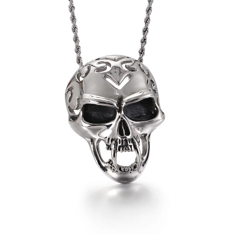 Titanium Steel Skull Pendant