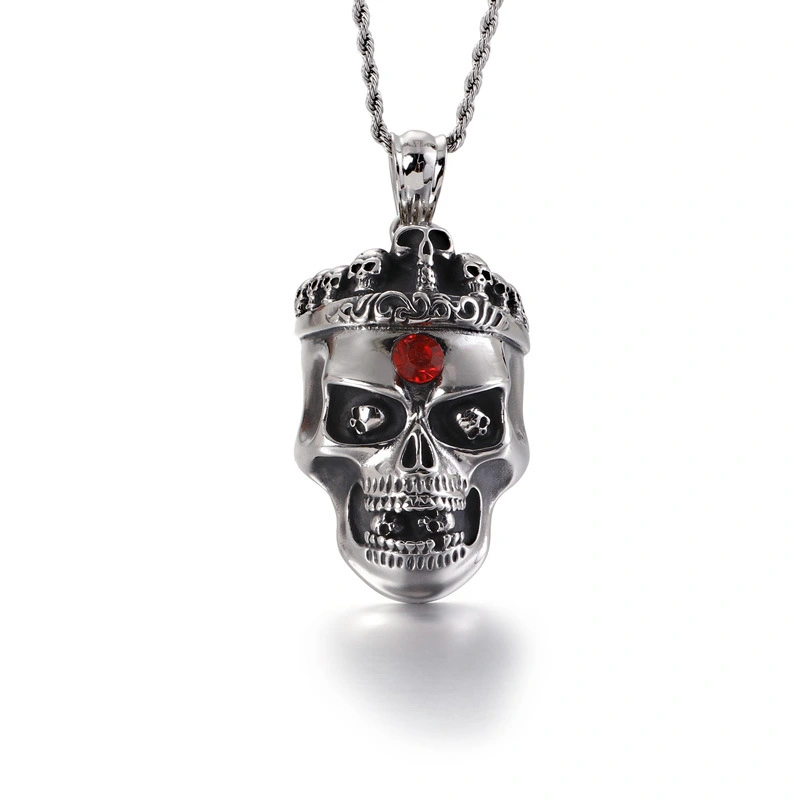 Titanium Steel Skull Pendant
