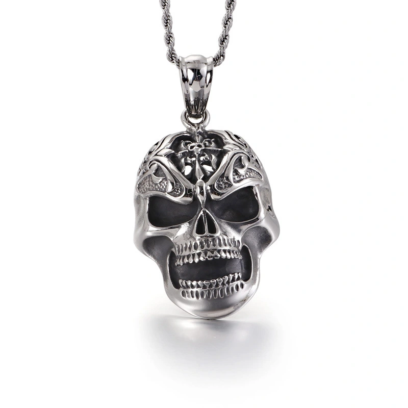 Titanium Steel Skull Pendant