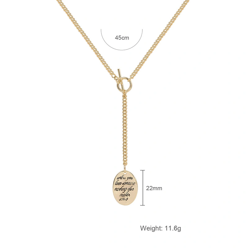 Necklace Female Simple Temperament Pendant Light Luxury Clavicle Chain