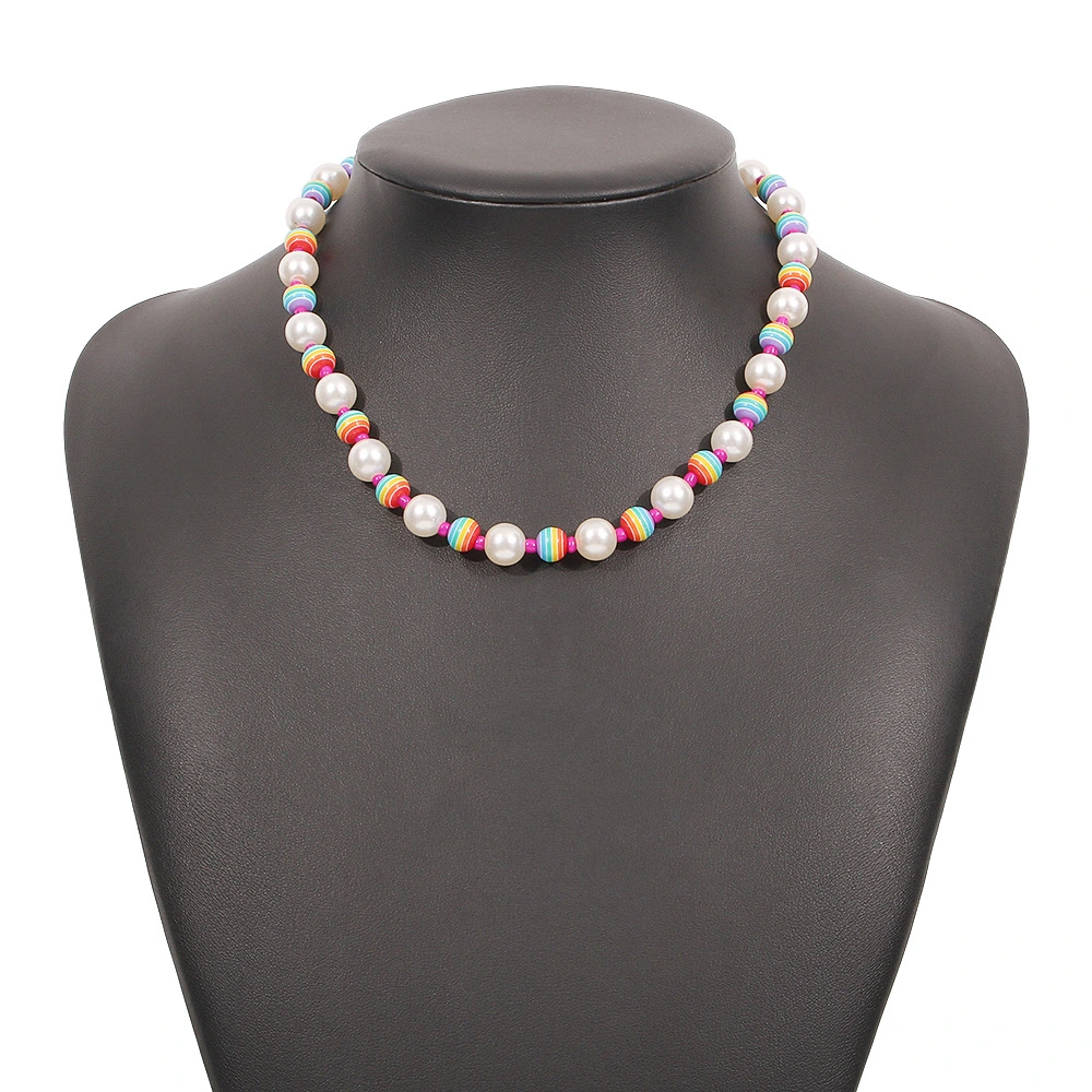 Imitation Pearl Creative Small Retro Necklace Women