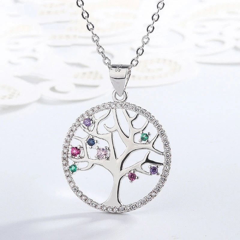 Fashion Retro Round Tree Of Life Necklace