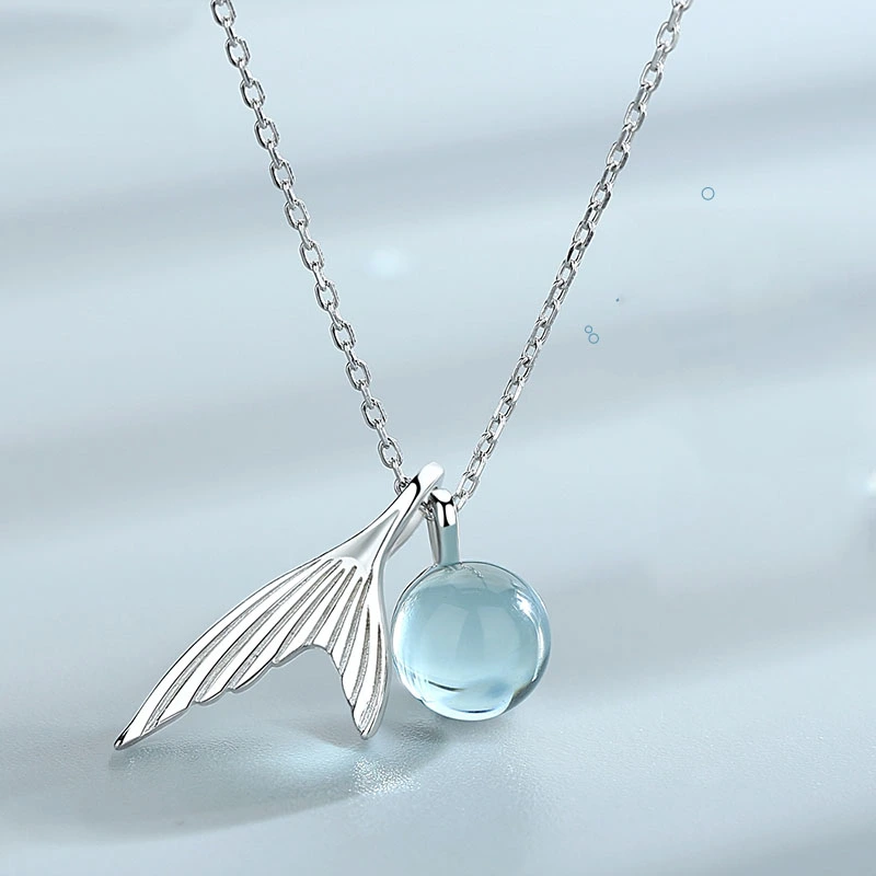 Fashionable Simple S925 Sterling Silver Tears Necklace