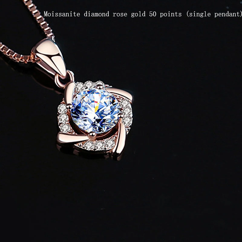 Fashion Creative Windmill Moissan Diamond Pendant