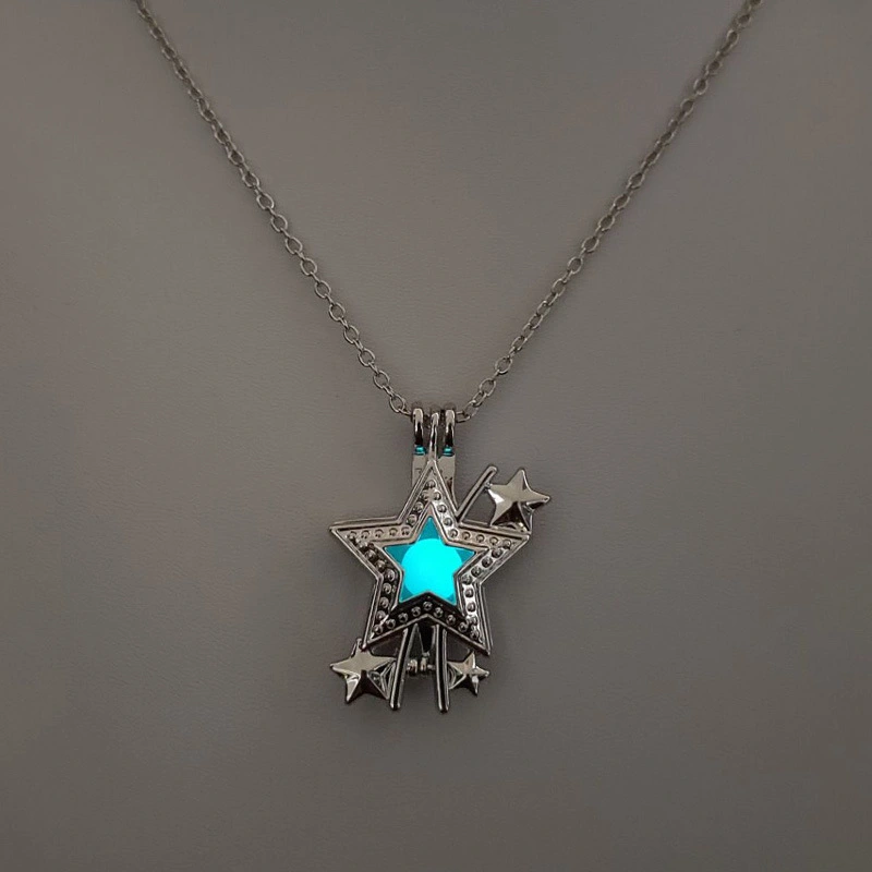 Dark Night Glowing Hollow Luminous Necklace