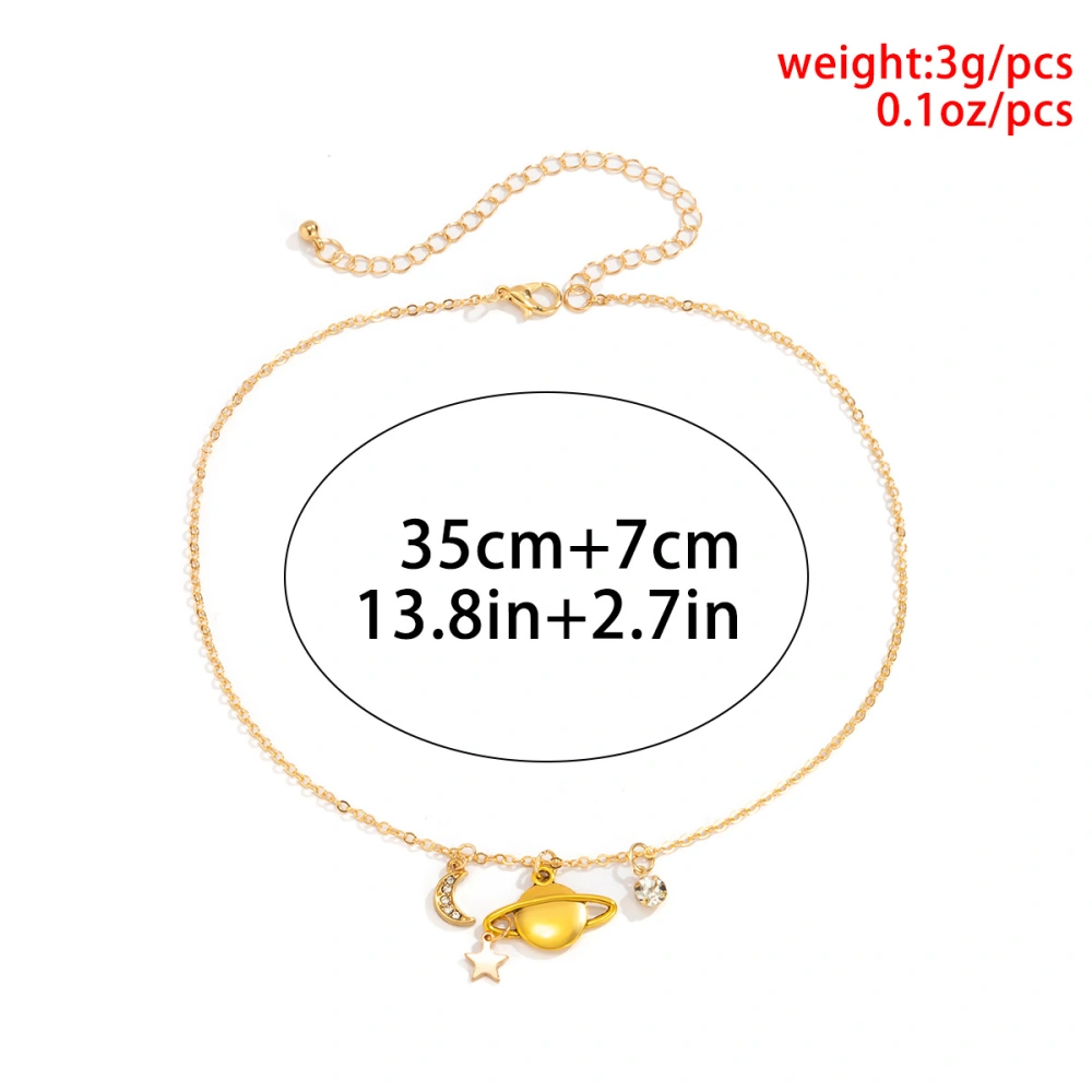 Fashion Single-layer Alloy Rhinestone Necklace