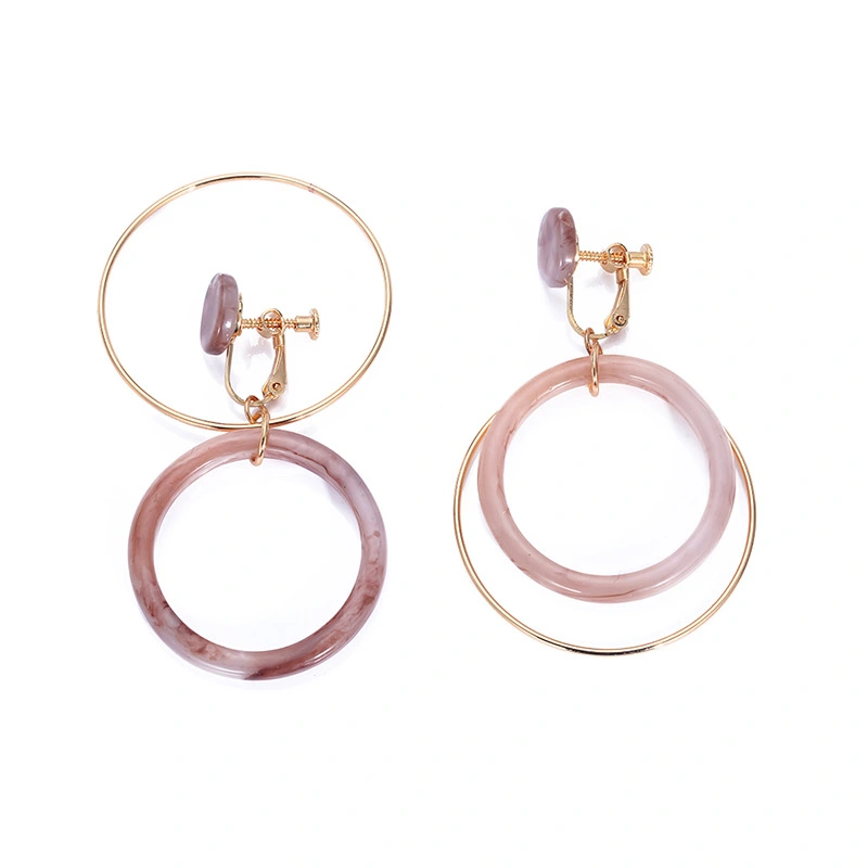 European And American Double Circle Earrings Wholesale