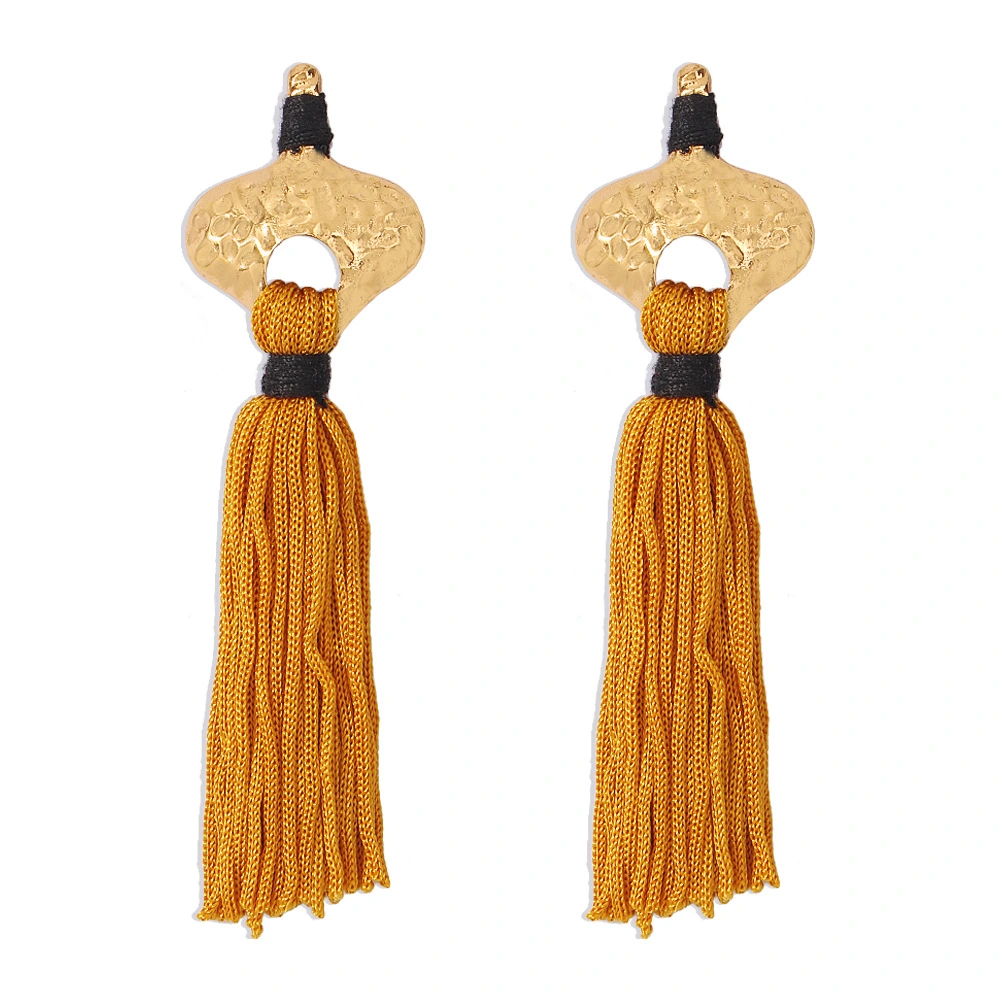 Long Tassel Earrings, Retro Style Stud Earrings For Women