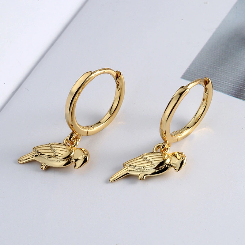 Alloy Small Animal Simple Glossy Earrings