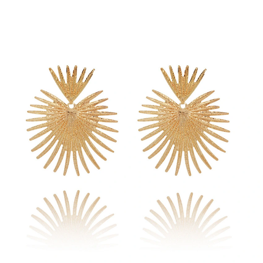 Fashion Creative Leaf Metal Earrings