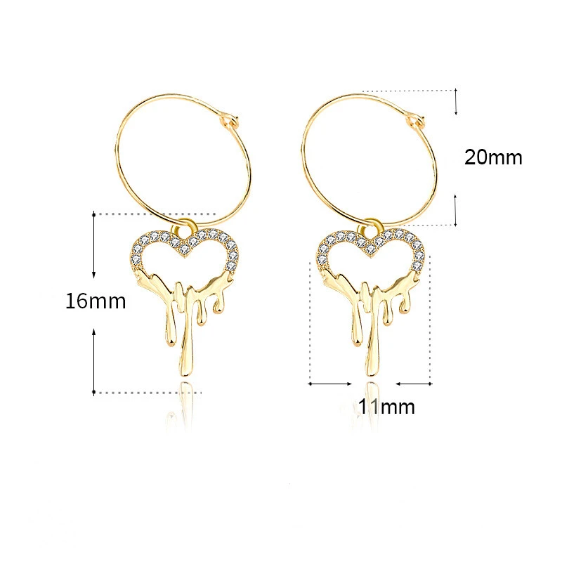 Women's Sterling Silver Key Earrings