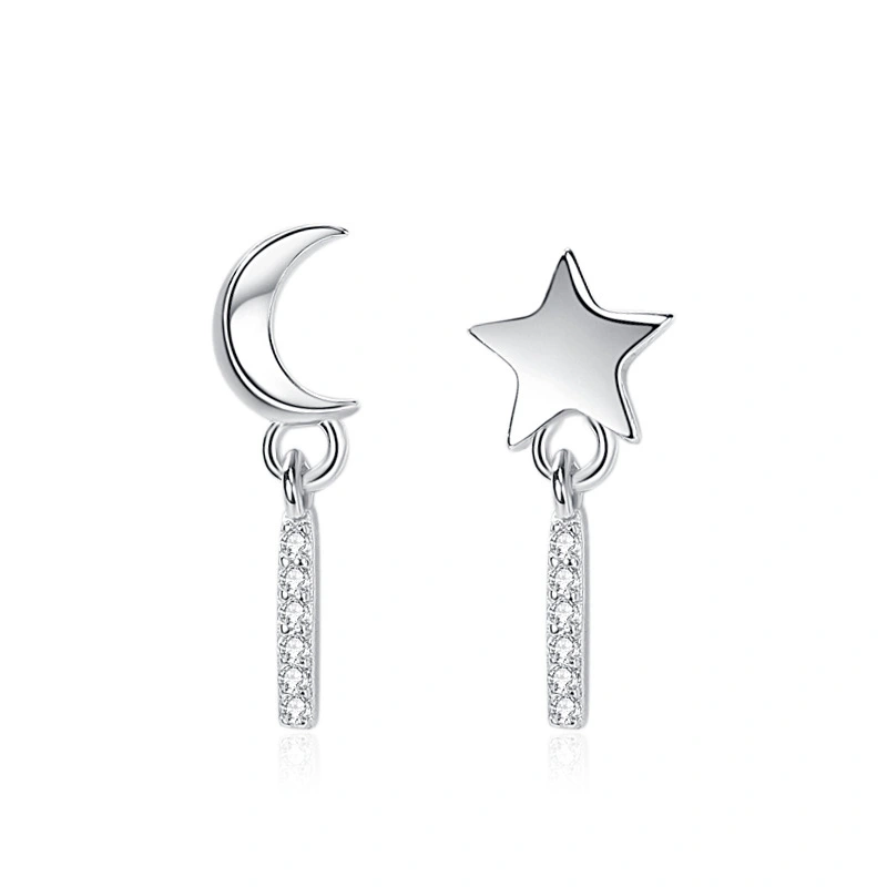 Star And Moon Earrings Tassel Earrings