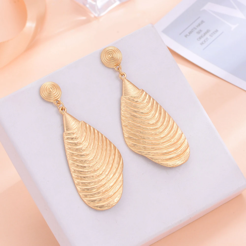 Fashionable Temperament Irregular Texture Earrings