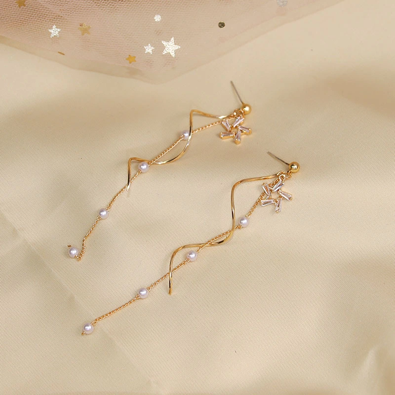 Star-shaped Fashion All-match Trend New Net Celebrity Same Style Earring Earrings