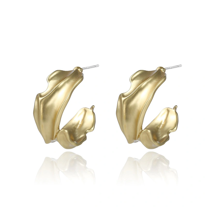 Simple Alloy Popular Asian Gold Earrings, Trendy Geometric Earrings