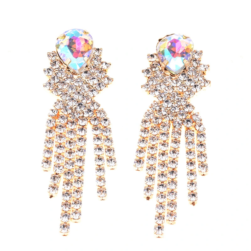 New Foreign Trade Hot-selling Earrings Bohemian Alloy Diamond Earrings Cross-border Accessories