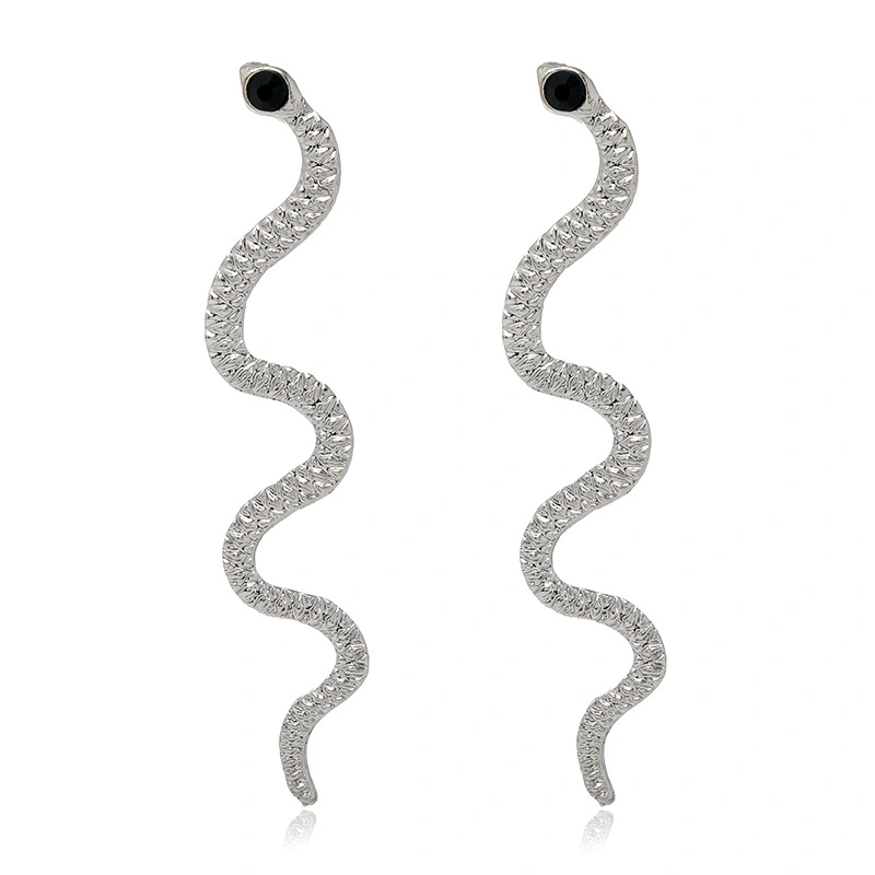 Ins Design Sense Zodiac Snake Earrings Jewelry