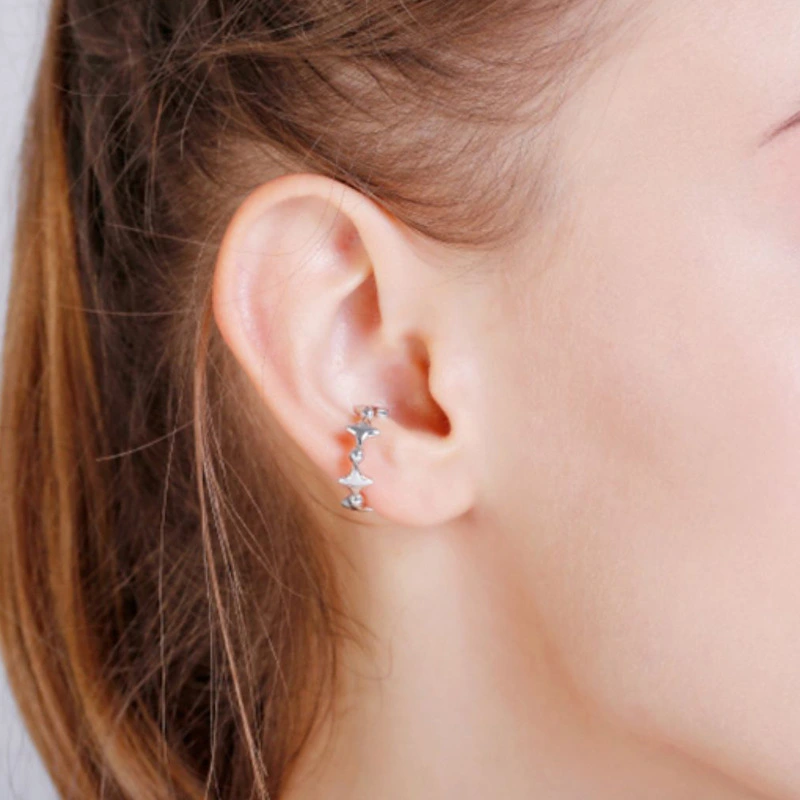 Personality, High-end Sense Of Round Bead And Star Ear Clips