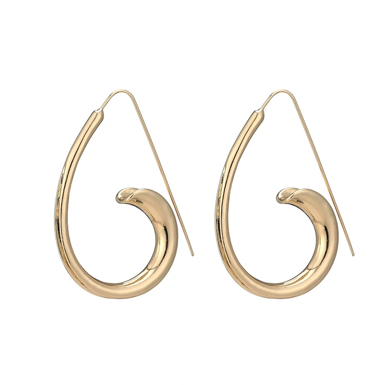 Gold-plated Earrings Silver Needles Women Exaggerated Personality Earrings