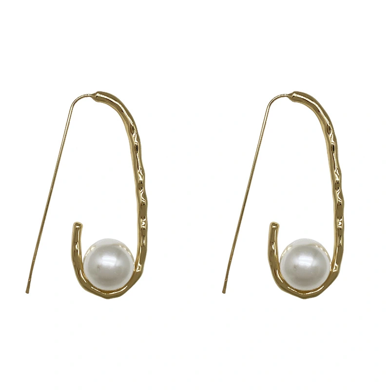 High-class Sense Of Light Luxury Cold Wind Design Sense Pearl Earrings