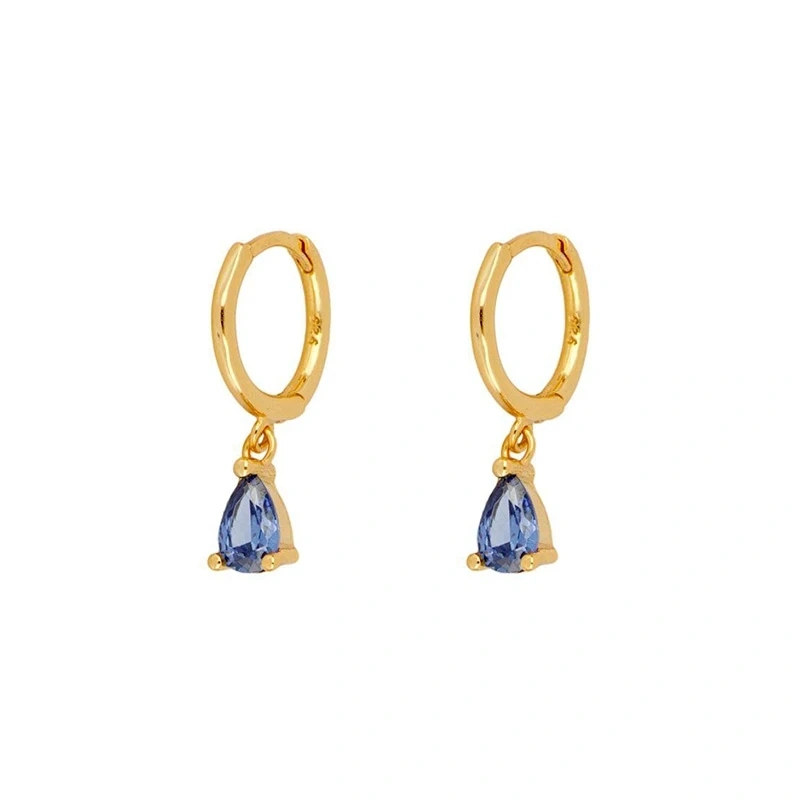 Shining Zircon Earrings Multicolor European And American Jewelry