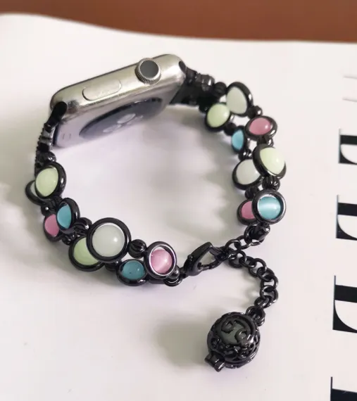Applicable  Watch  Watch Watch Strap Luminous Agate Pendant Jewelry Stra