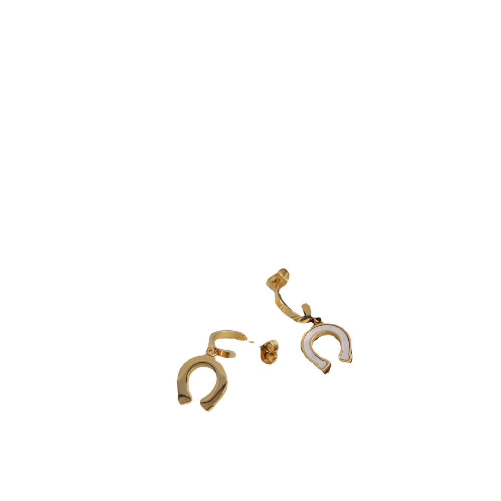 Irregular English Letter U-shaped Shell Earrings