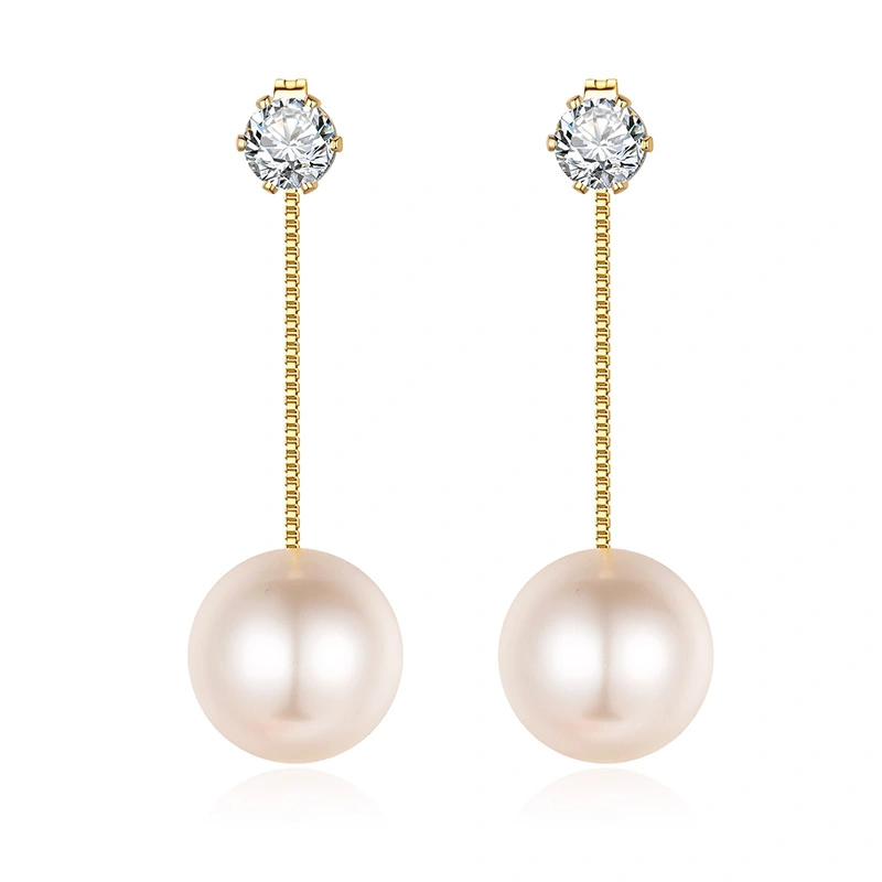 European And American Earrings Fashion Simple Female Pearl Earrings