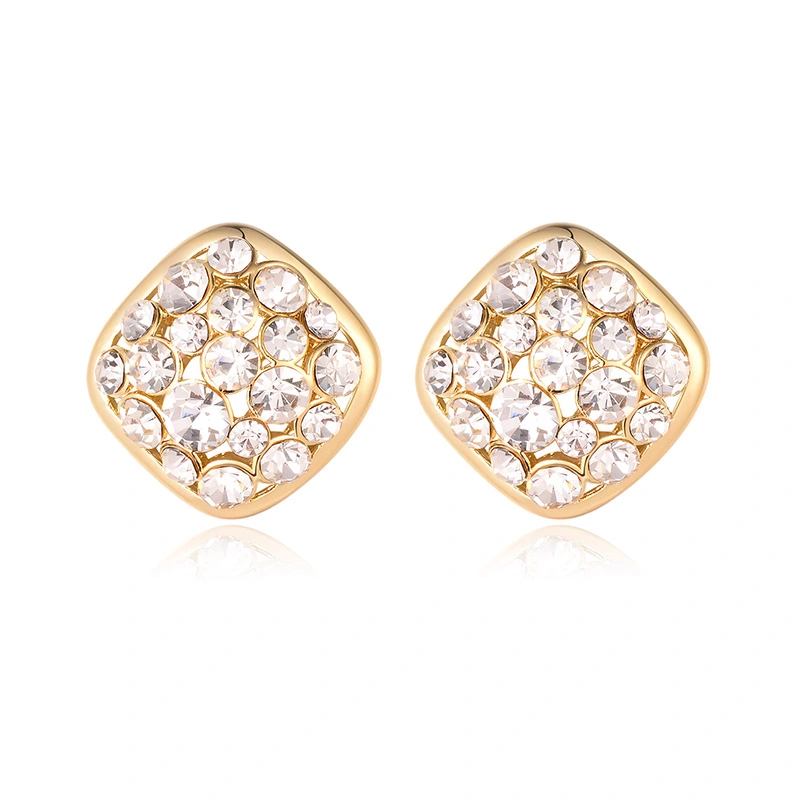 European And American Earrings Fashion Simple Female Diamond Stud Earrings