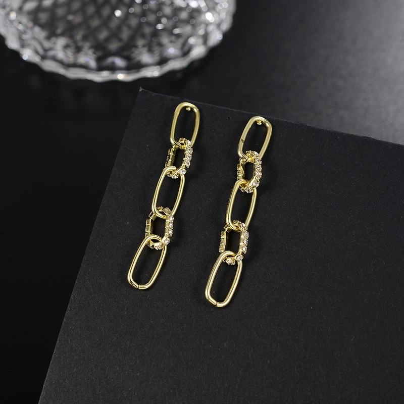 European And American Hot Style New Fashion Chain Earrings Simple