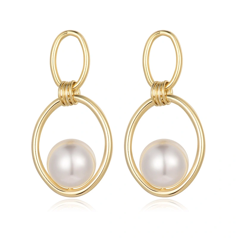 European And American Design Fashion Pearl Earrings Earrings Simple