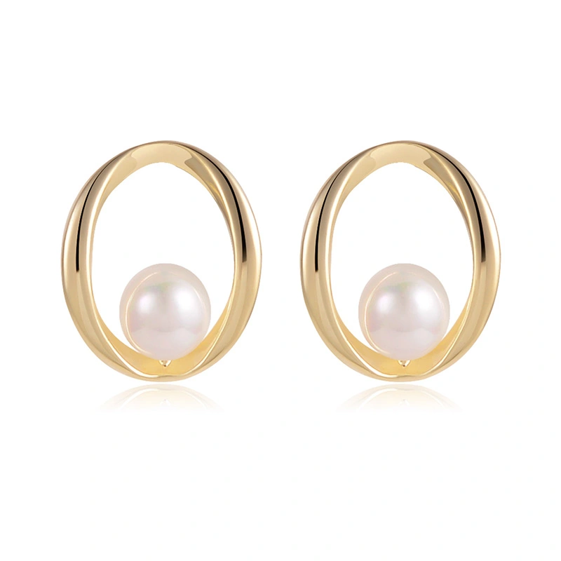 European And American Design, Fashionable And Beautiful Pearl Earrings, Simple