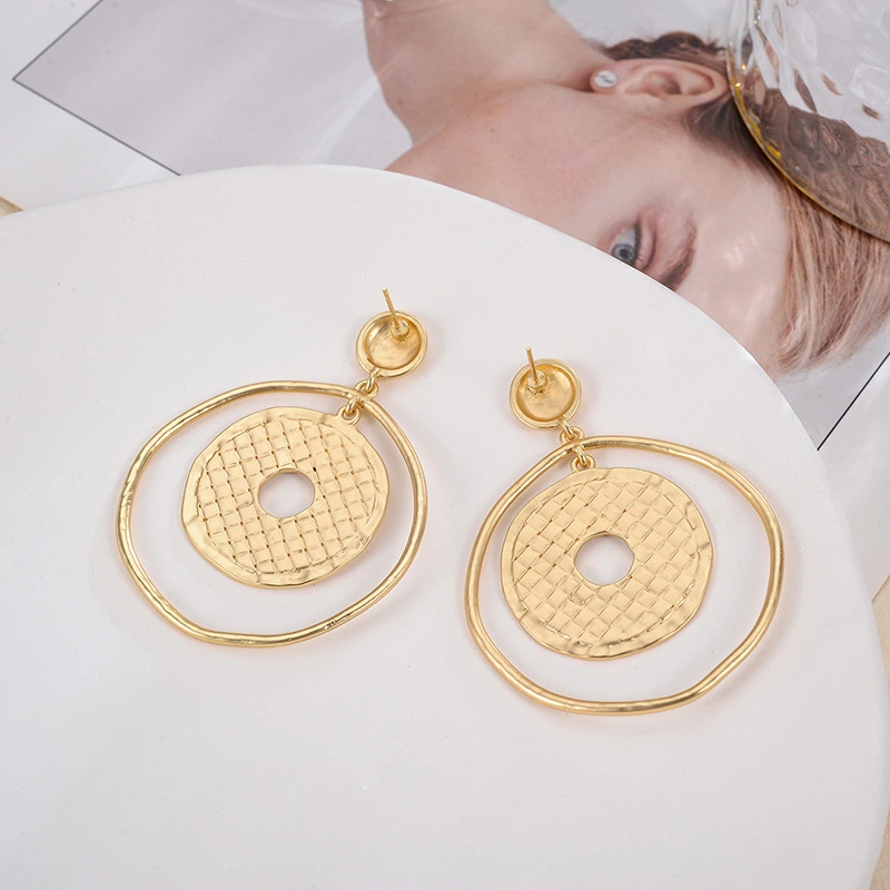 Round Temperament Fashion Earrings Women