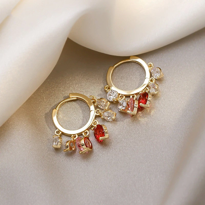 Light Luxury Niche Design Summer Color Earrings